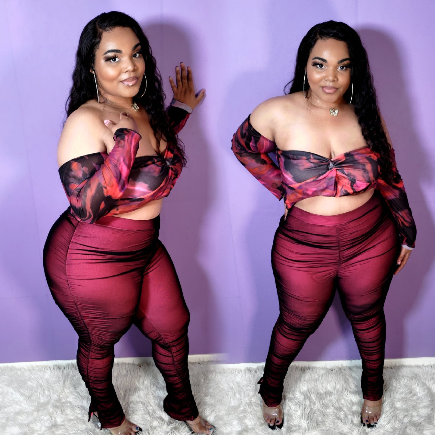 Dual Layer Ruched Leggings