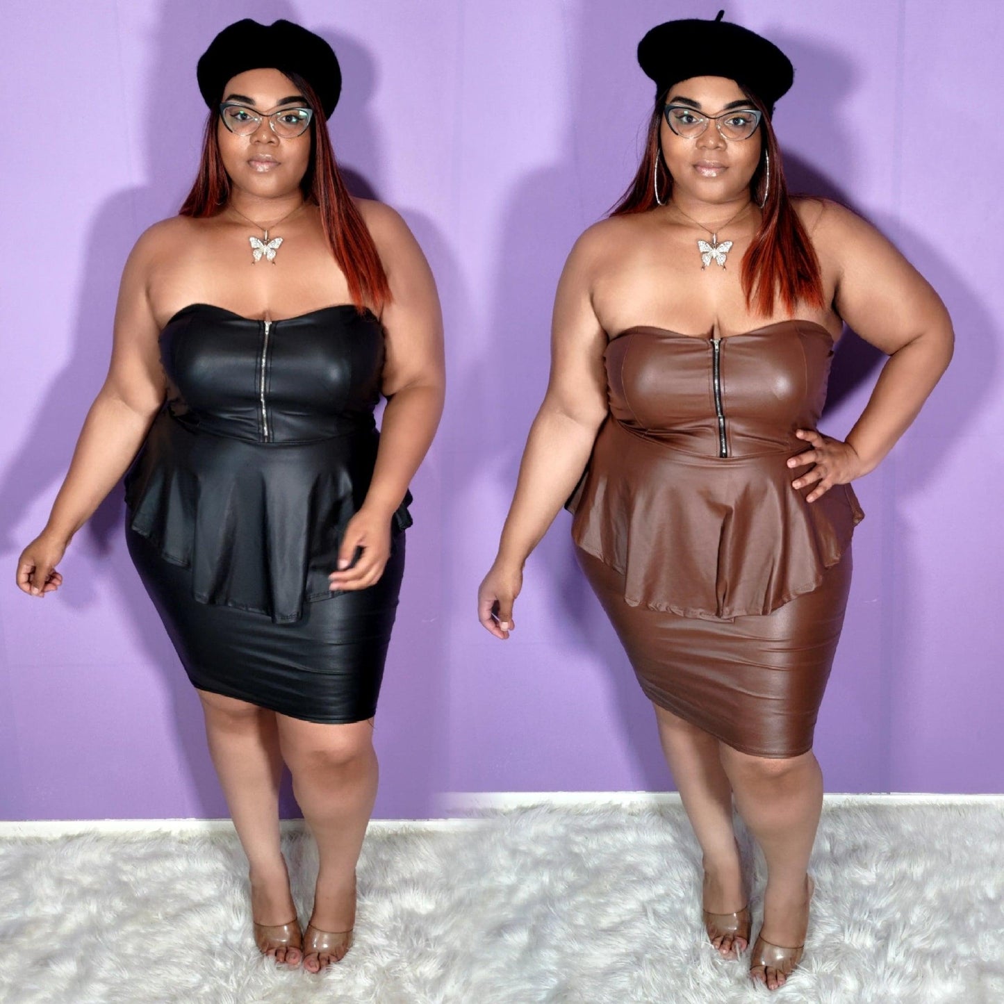 Plus size PEPLUM DRESS - Love Your Curves Shop