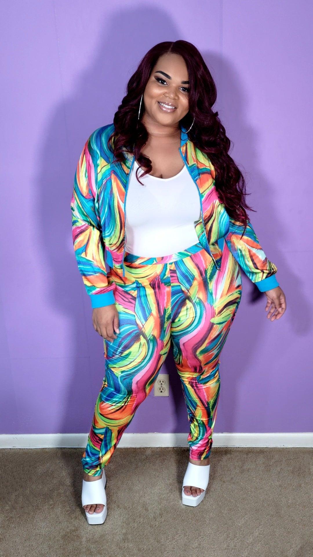 Plus size "Prismatic" Set - Love Your Curves Shop