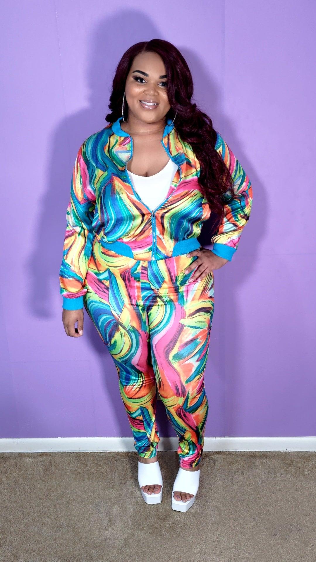 Plus size "Prismatic" Set - Love Your Curves Shop