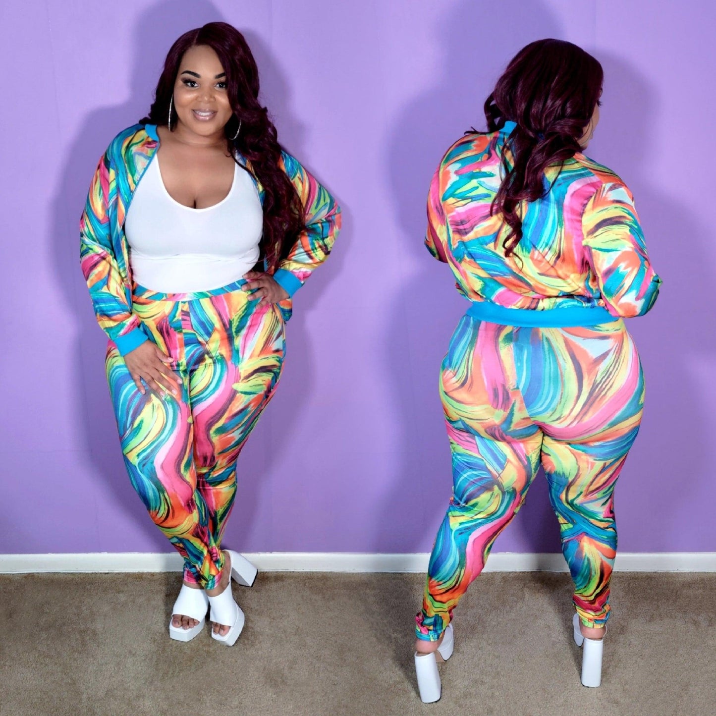 Plus size "Prismatic" Set - Love Your Curves Shop
