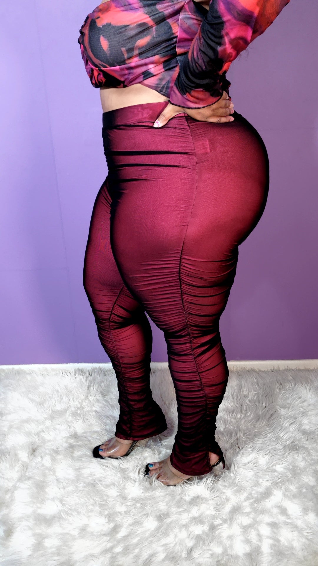 Dual Layer Ruched Leggings