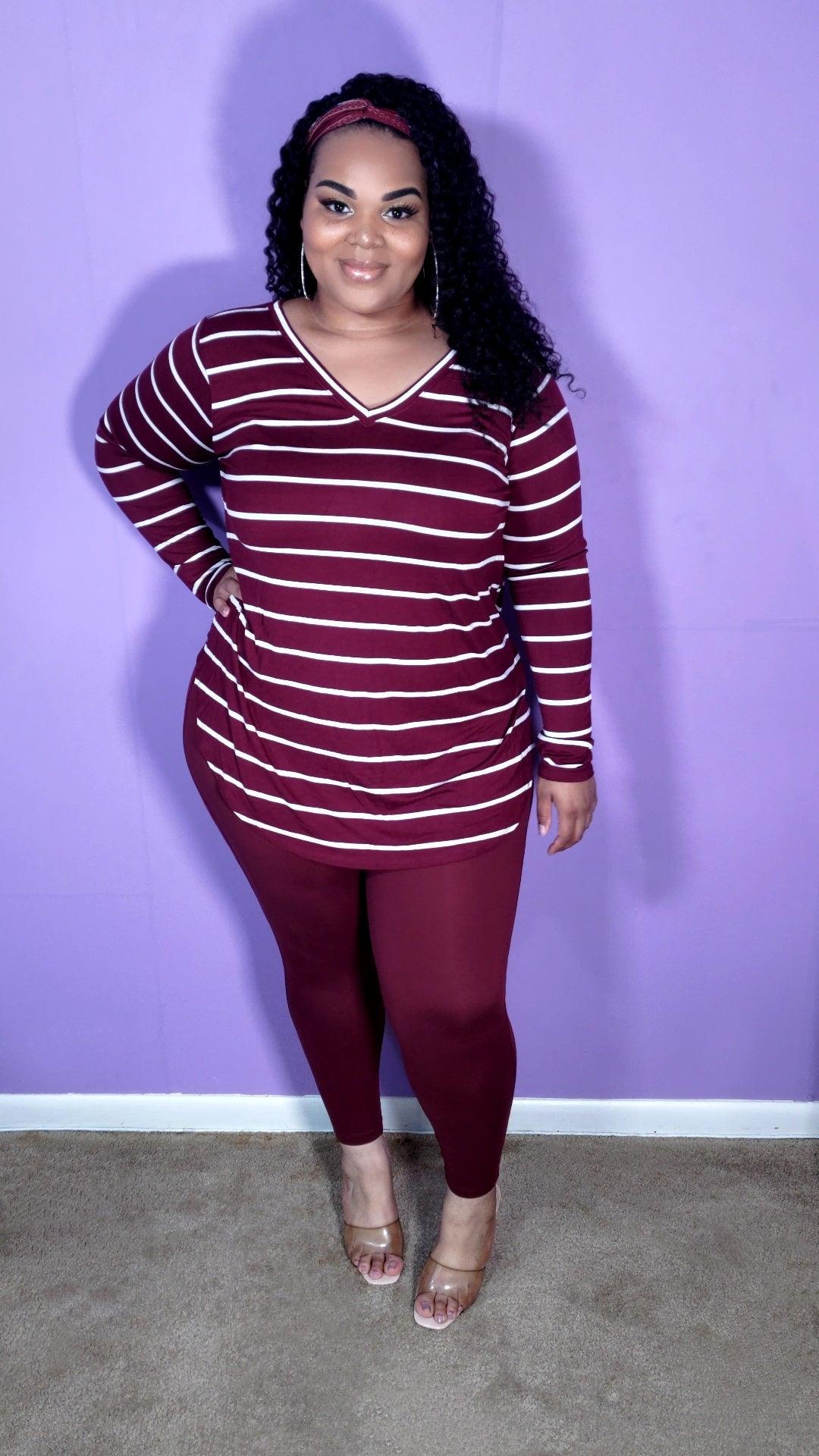 Favorite fall outfits, including burgundy pants and faux leather leggings!  | Outfits with leggings, Colored leggings outfit, Burgundy leggings outfit